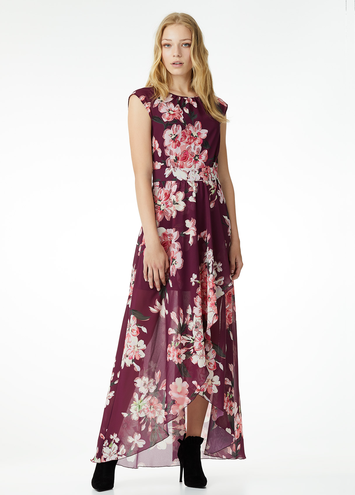 Vestito lungo da cerimonia Liu Jo collezione autunno inverno 2018 2019 prezzo 259 euro