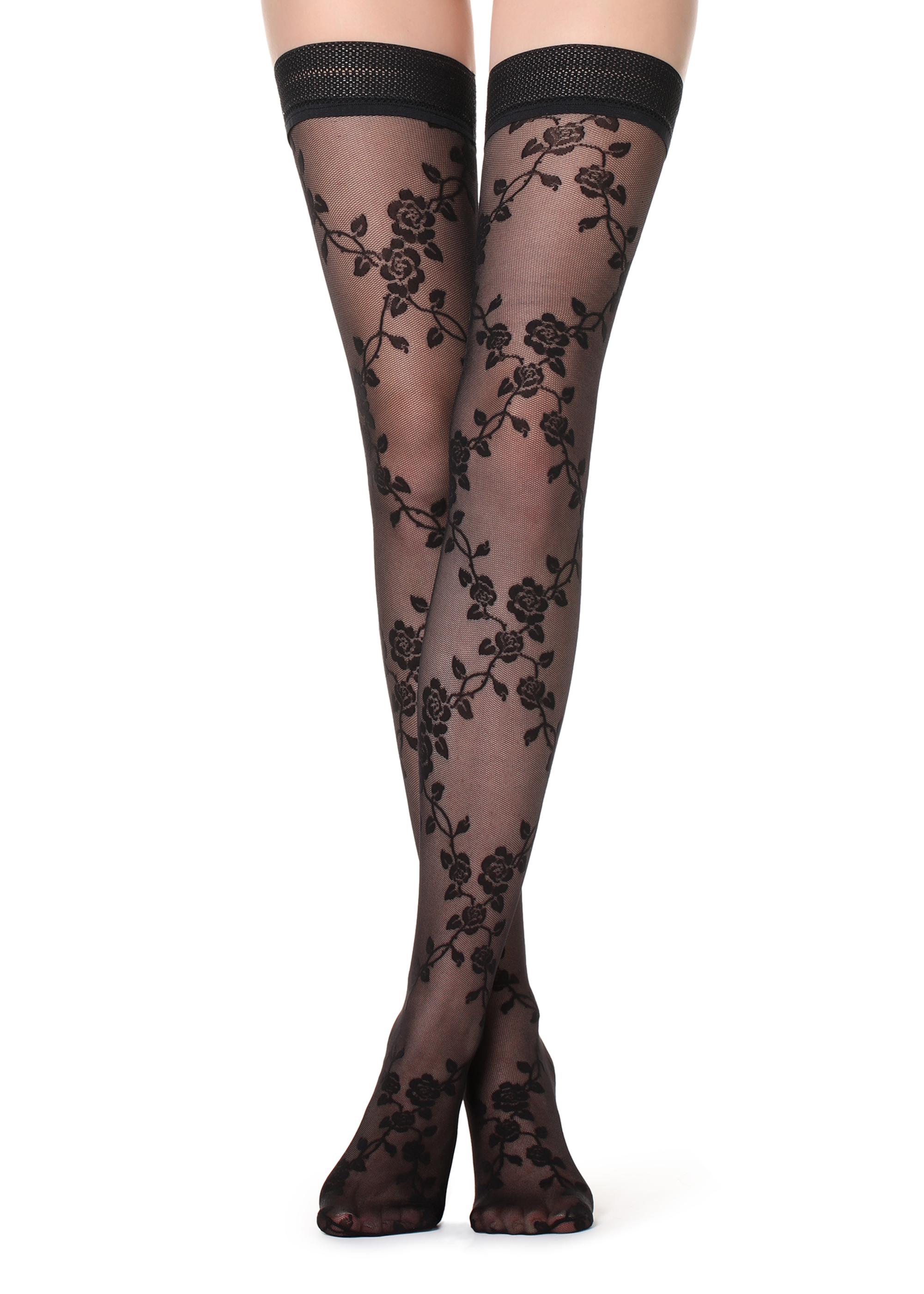 Autoreggenti Calzedonia a fiori