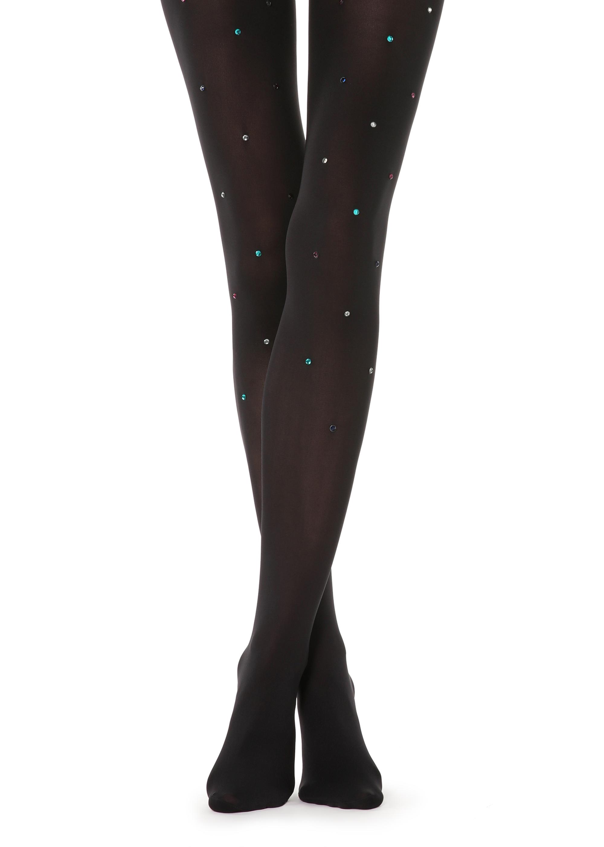 Calze con strass colorati Calzedonia inverno 2018 2019