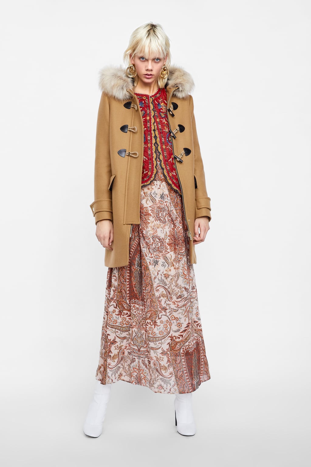 Cappotto montgomery Zara inverno 2018 2019 prezzo 159 euro