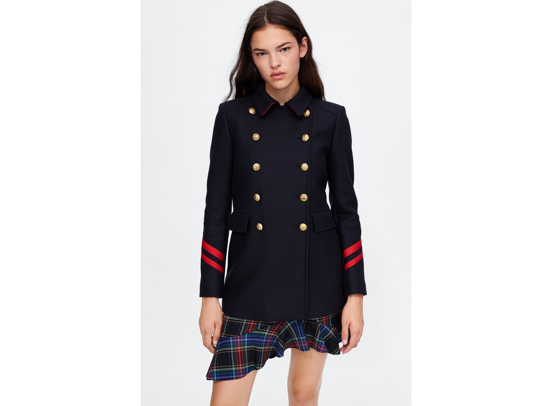 Cappotto stile militare Zara inverno 2018 2019