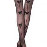 Collant a rete con riga e fiocco Calzedonia inverno 2018 2019