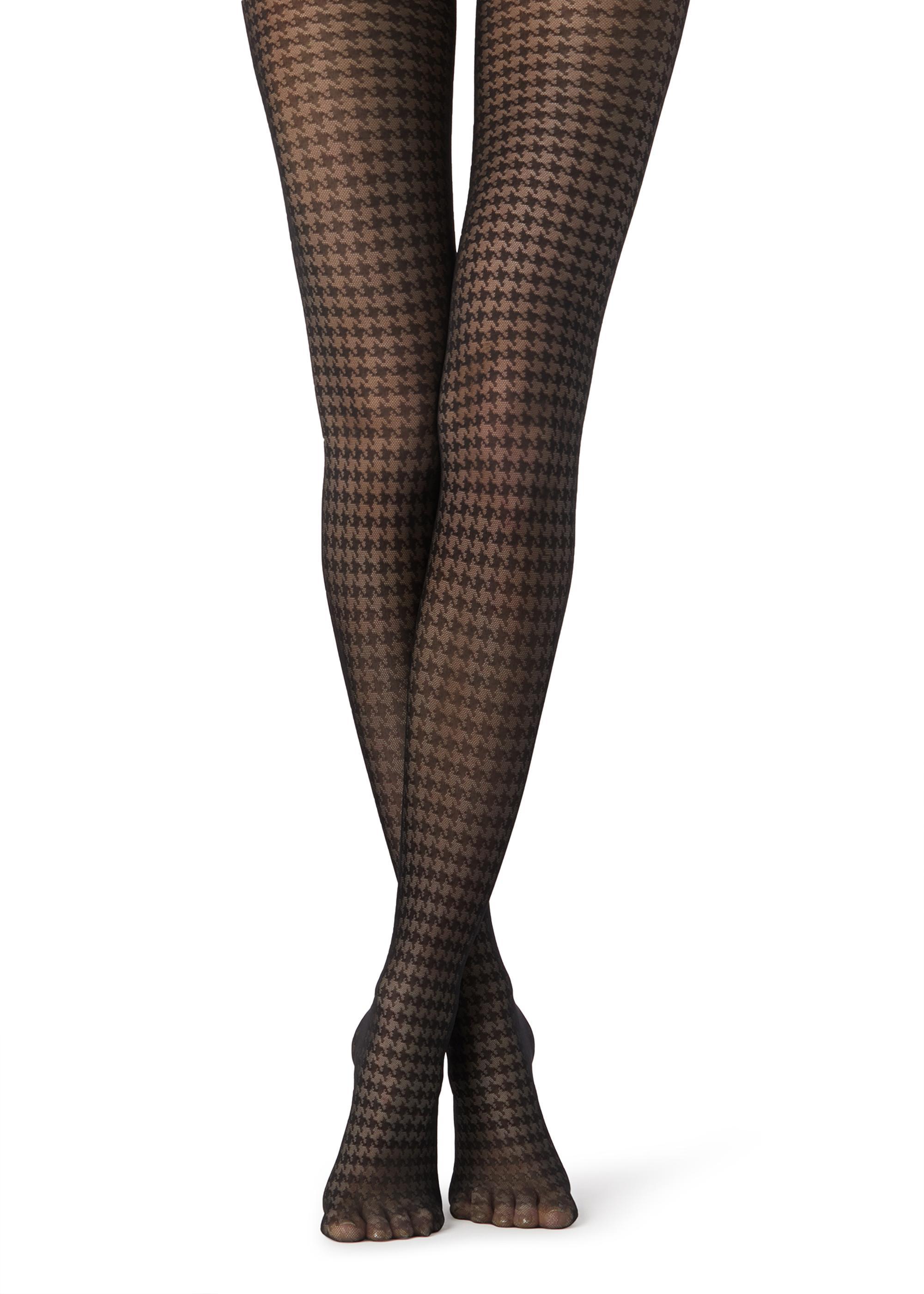 Collant fantasia pied de poule Calzedonia inverno 2018 2019