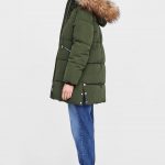 Giubbotto parka con cappuccio con pelliccia Zara inverno 2019