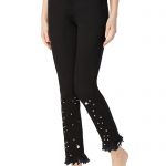 Jeggings sfrangiato con perle e borchie Calzedonia inverno 2018 2019