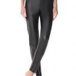 Leggings effetto pelle con zip Calzedonia inverno 2018 2019