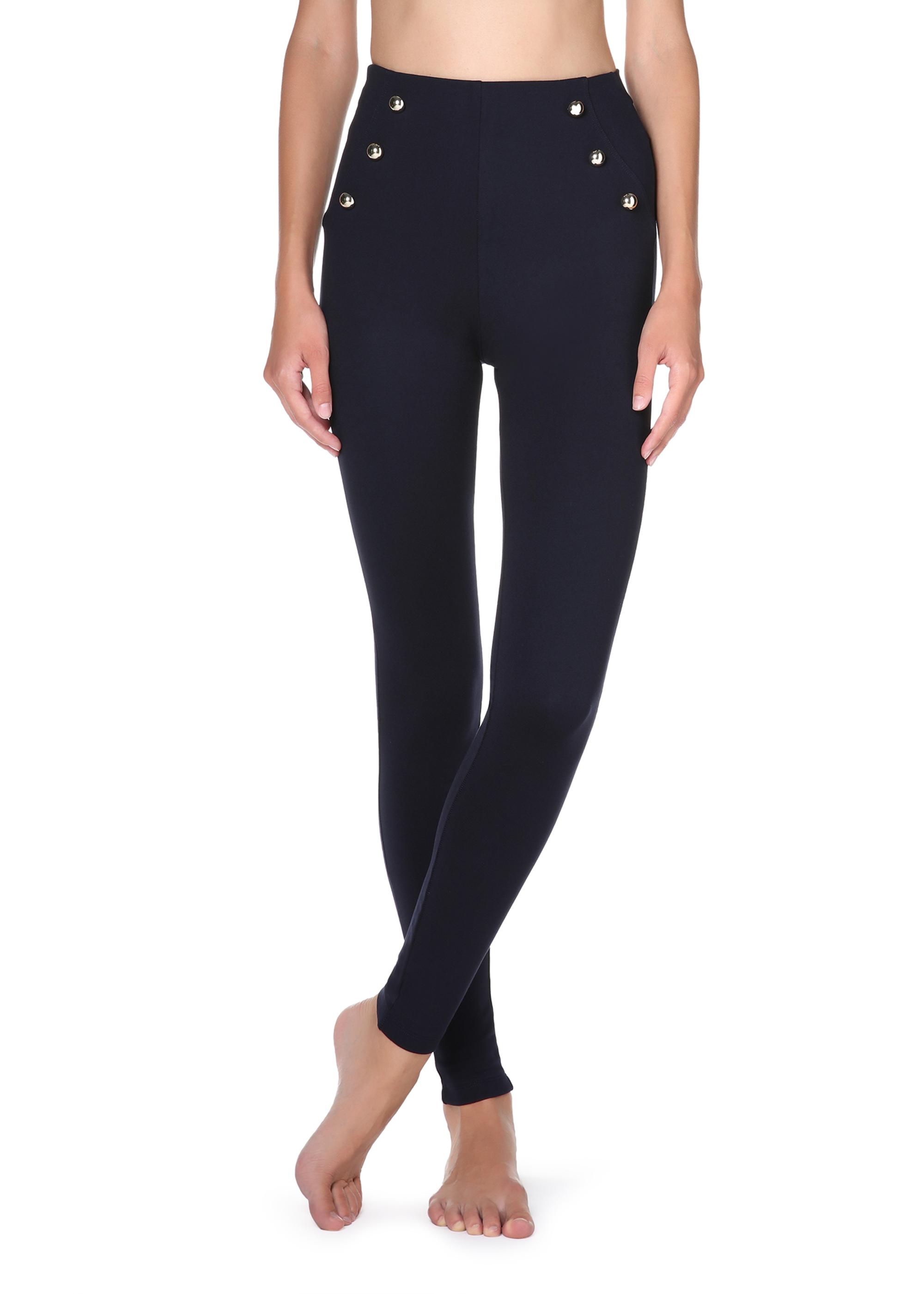 Leggings modellanti Calzedonia a vita alta con bottoni alla Sailor
