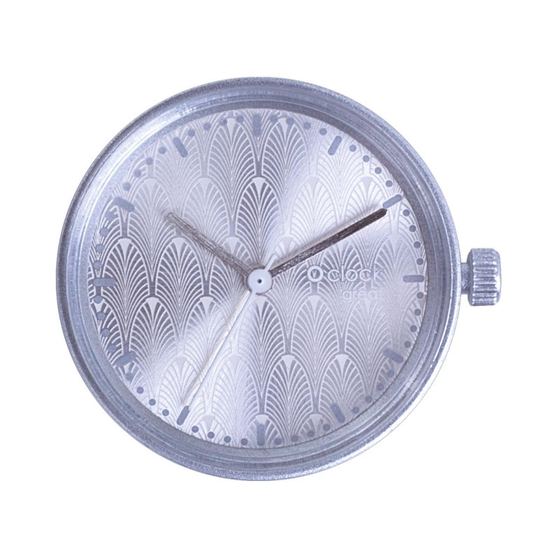 Meccanismo O Clock in microfantasia argento