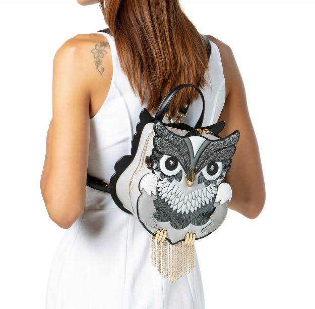 Nuovo Zaino linea Temi Braccialini Gufo inverno 2018 2019 prezzo 1470 euro