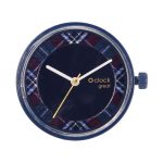 Nuovo meccanismo orologio o bag o clock great Royal Ascot Tartan bluette