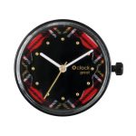 Nuovo meccanismo orologio o bag o clock great Royal Ascot Tartan bordeuax