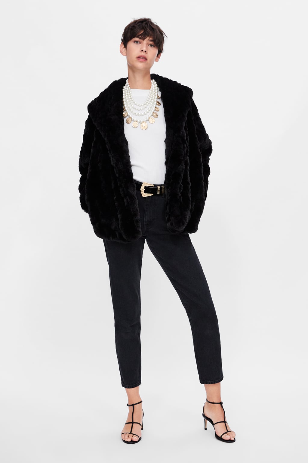 Pellicciotto sintetico Zara