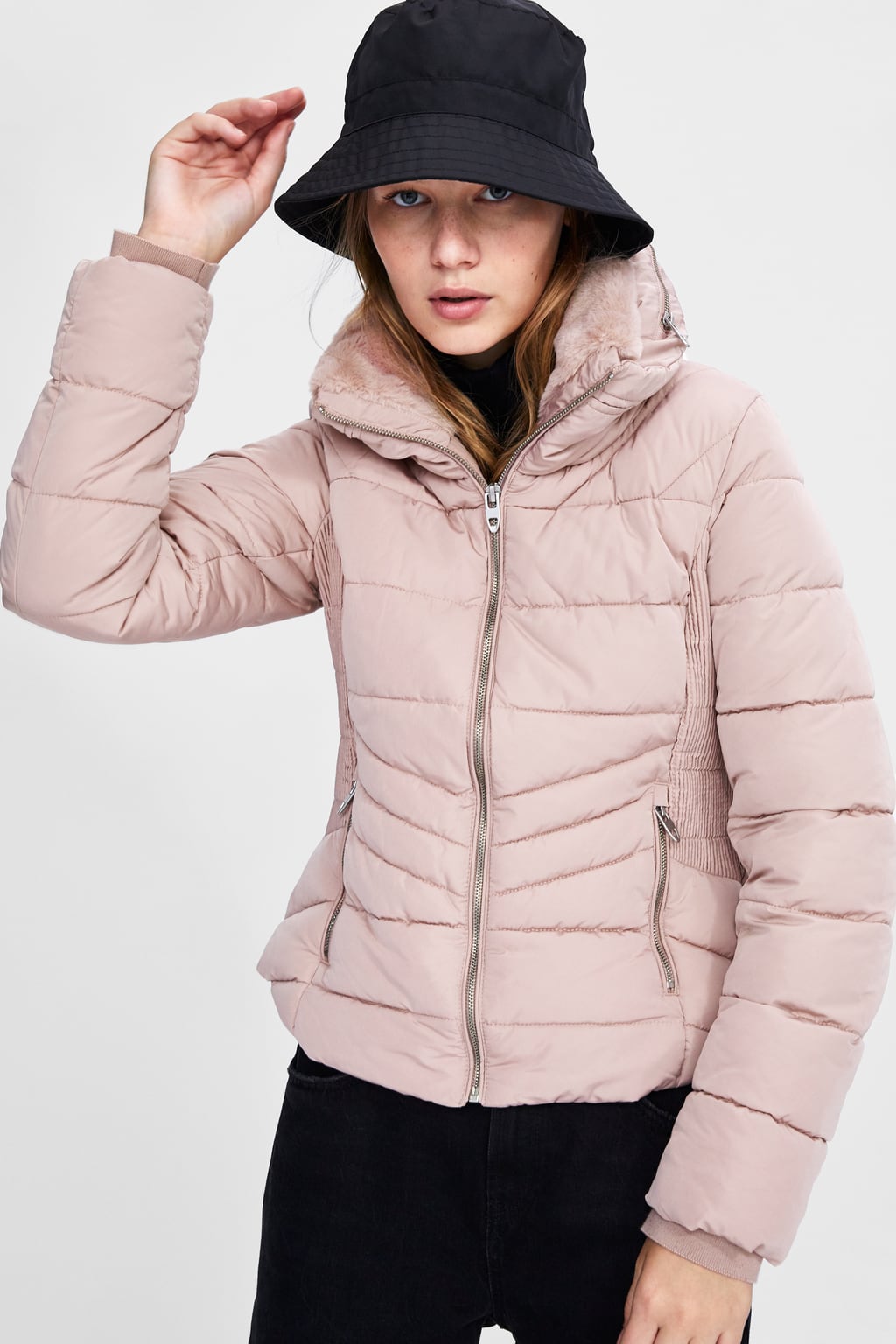 Piumino corto Zara donna inverno 2018 2019