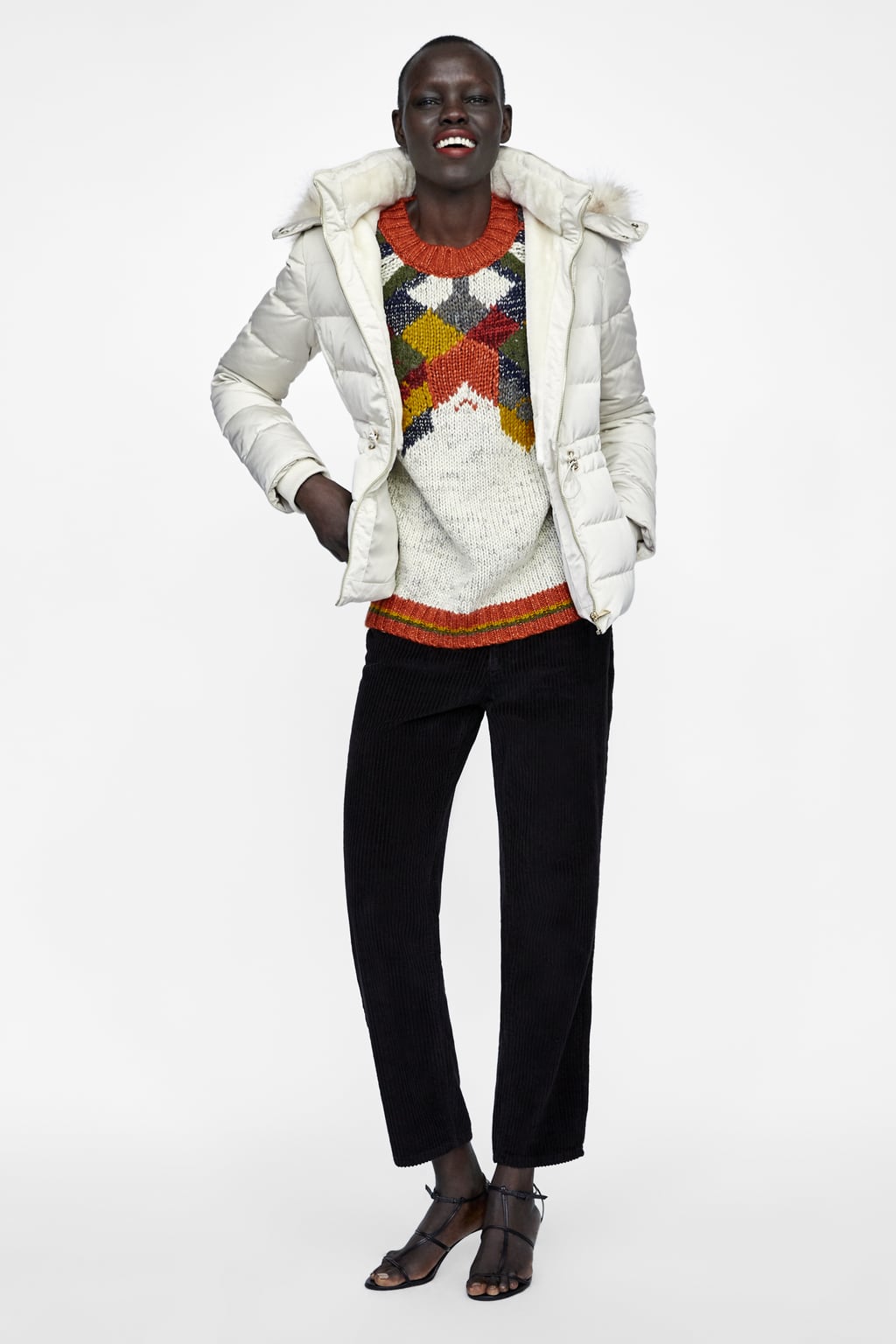 Piumino corto donna Zara