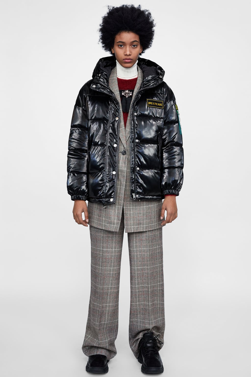 Piumino lucido Zara inverno 2019