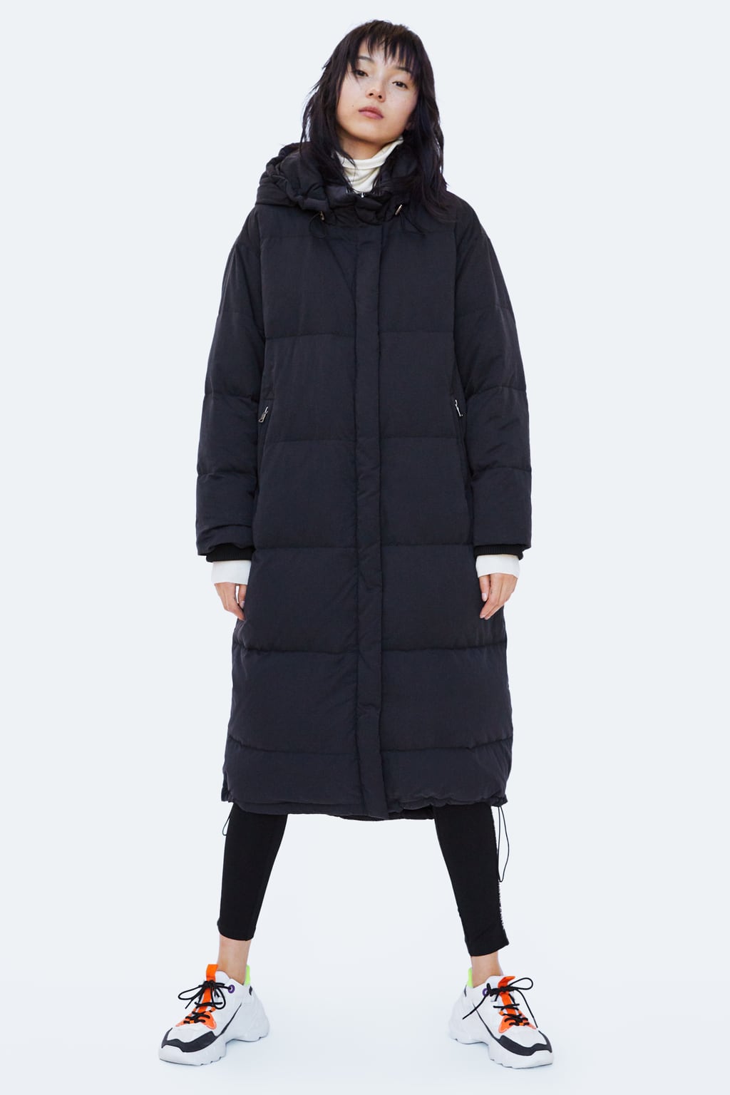 Piumino lungo oversize Zara