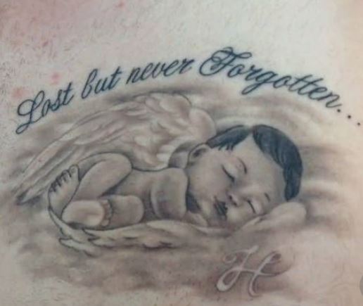 Tatuaggio Angelo Bambino
