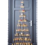 Decorazione Natalizia luminosa a forma di Albero di Natale da appendere alla porta o alla parete