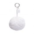 Pom Pom O Bag in cotone bianco