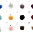 Pom Pom O Bag in ecopelliccia volpe colorata inverno 2018 2019