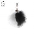 Pom Pom eco volpe bicolor blackwhite inverno 2018 2019