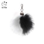 Pom Pom eco volpe bicolor blackwhite inverno 2018 2019