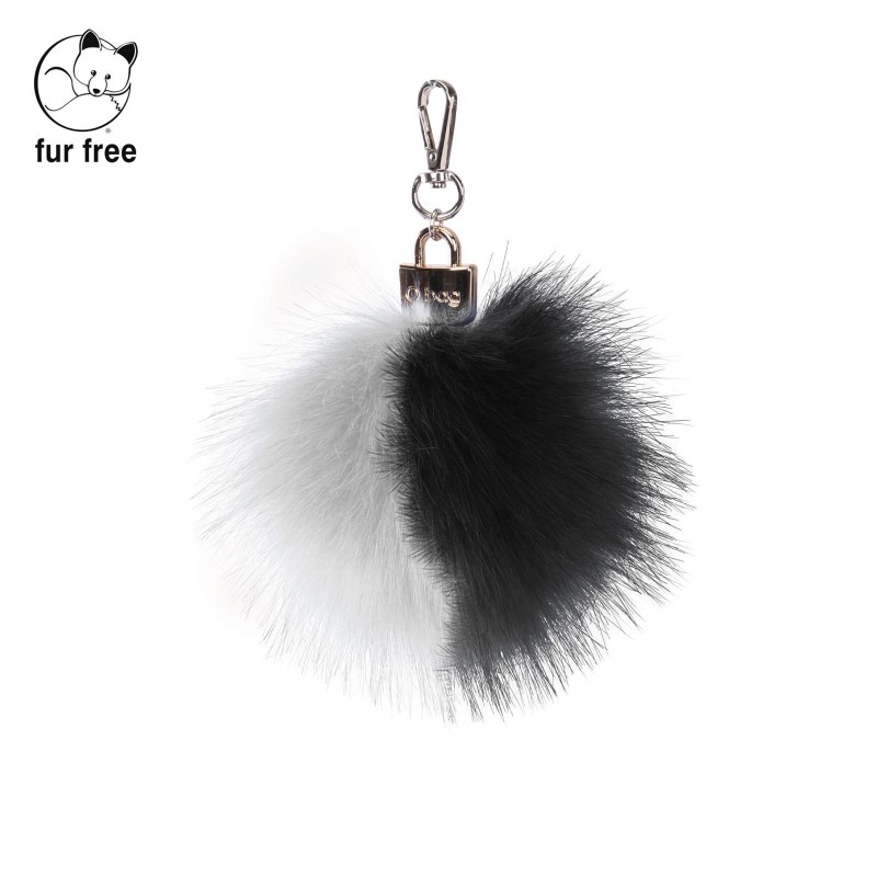 Pom Pom eco volpe bicolor blackwhite inverno 2018 2019