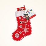 Calza della Befana Kinder rossa