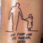 Immagine tattoo in memoria del padre