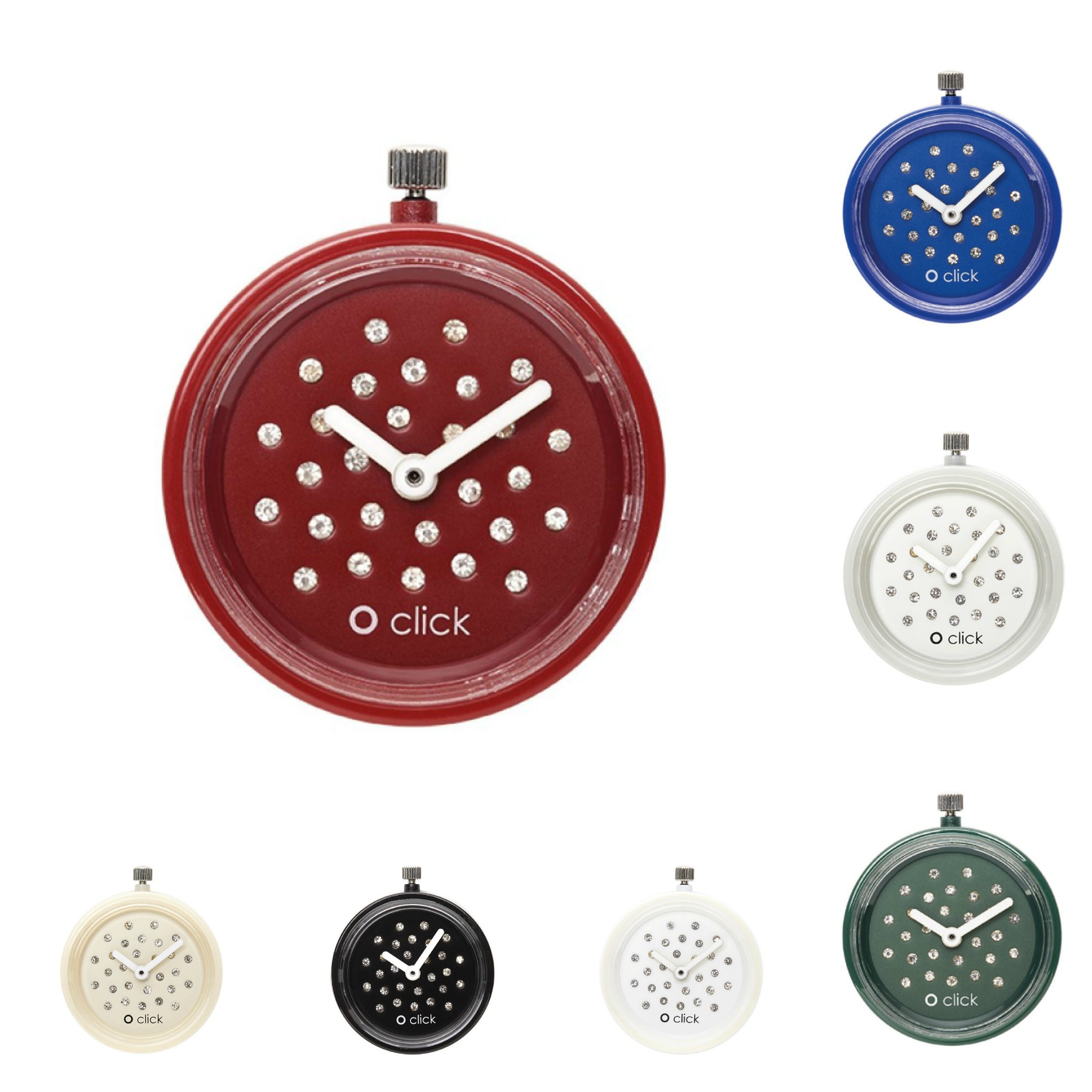 Meccanismo nuovo orologio O Bag O Click Shift Cristal