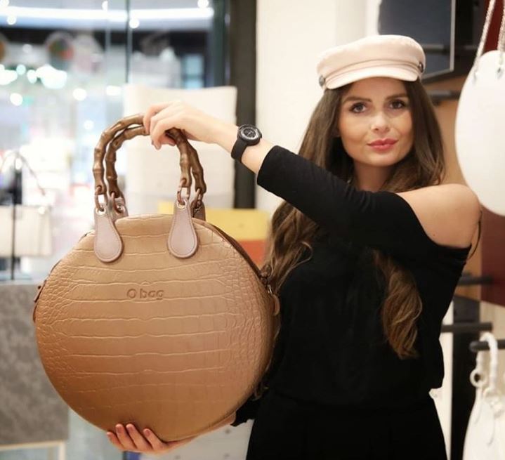 Nuova Borsa O Bag Twist Cocco color sabbia