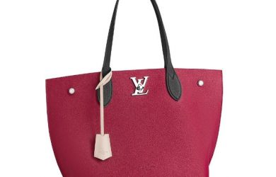 Nuova borsa Louis Vuitton Lock Me Go colore vinaccia