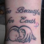 Tatuaggio in memoria del figlio