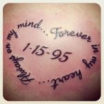 Tatuaggio in memoria persona cara scomparsa