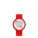 Orologio O Clock di O bag rosso con meccanismo cuore cipria 2019