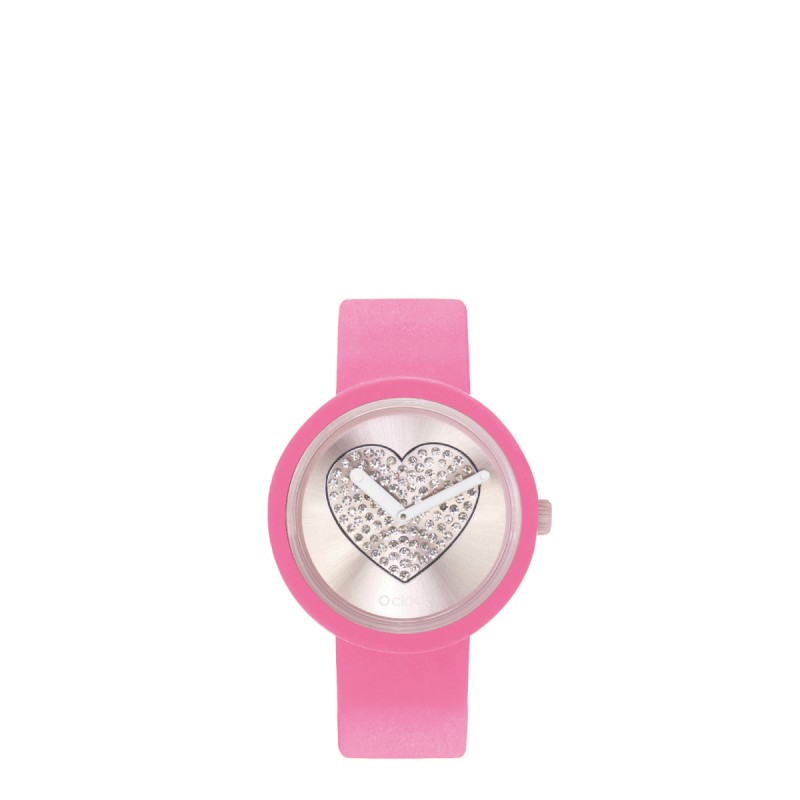 Orologio O Clock pink con meccanismo cuore cipria 2019