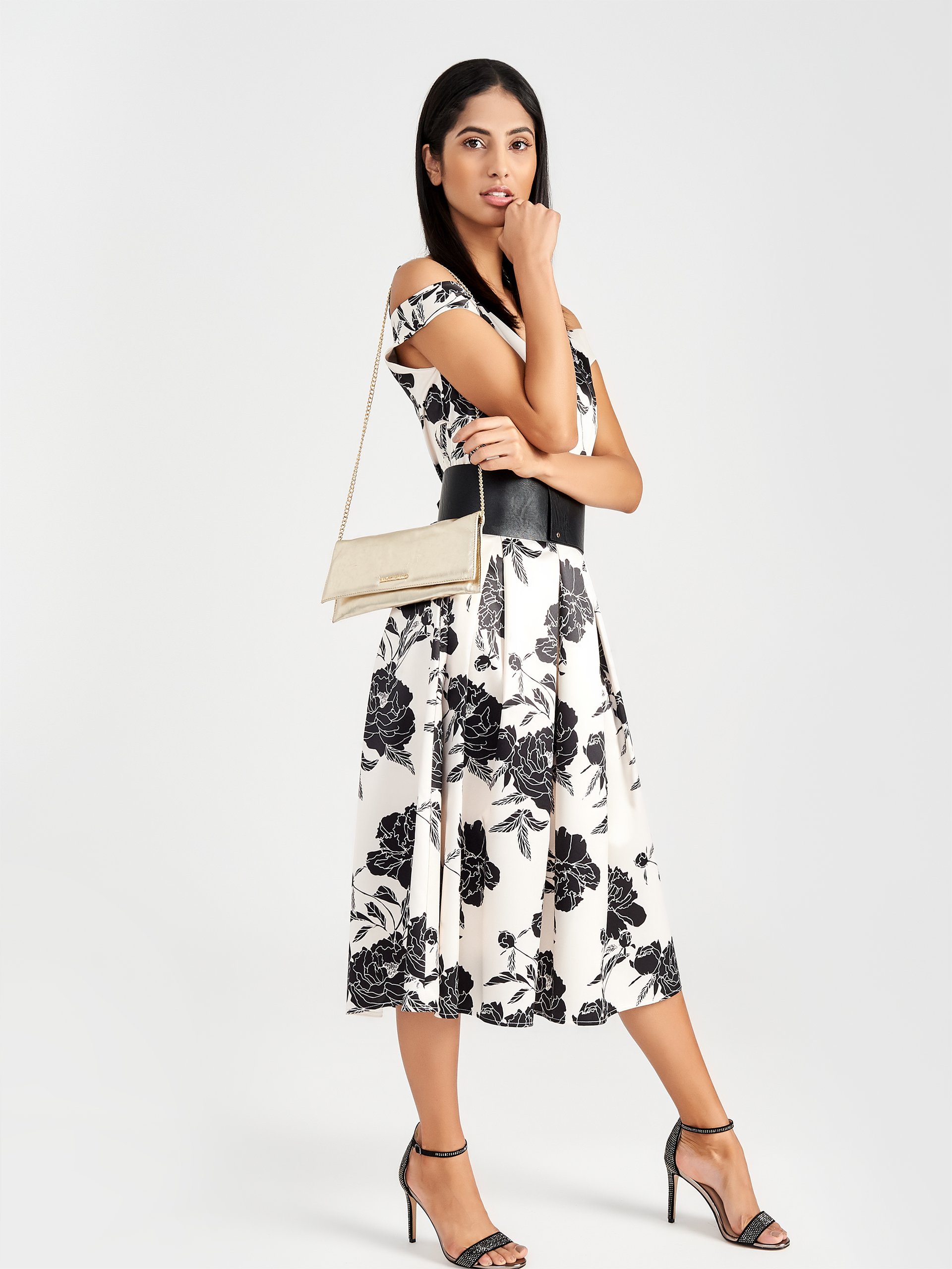 Vestito stampa floreale Rinascimento primavera estate 2019