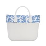 Bordo borsa O Bag in cotone fantasia ulivo estate 2019