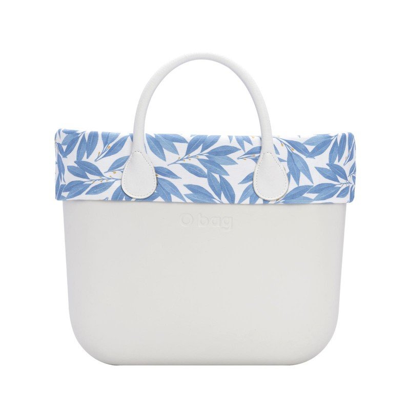 Bordo borsa O Bag in cotone fantasia ulivo estate 2019