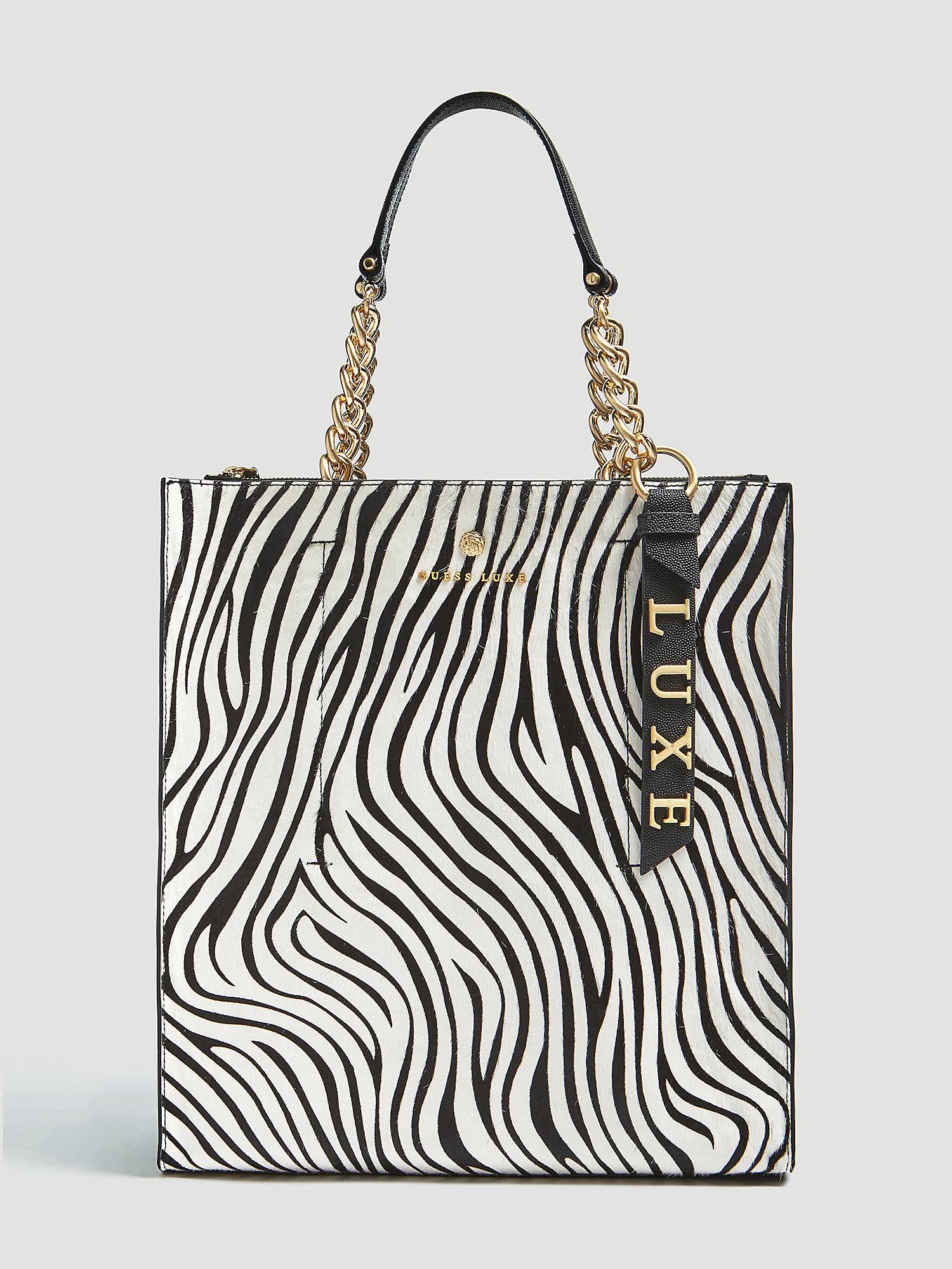 Borsa Luxe Guess in cavallino zebrato prezzo 235 euro collezione primavera estate 2019