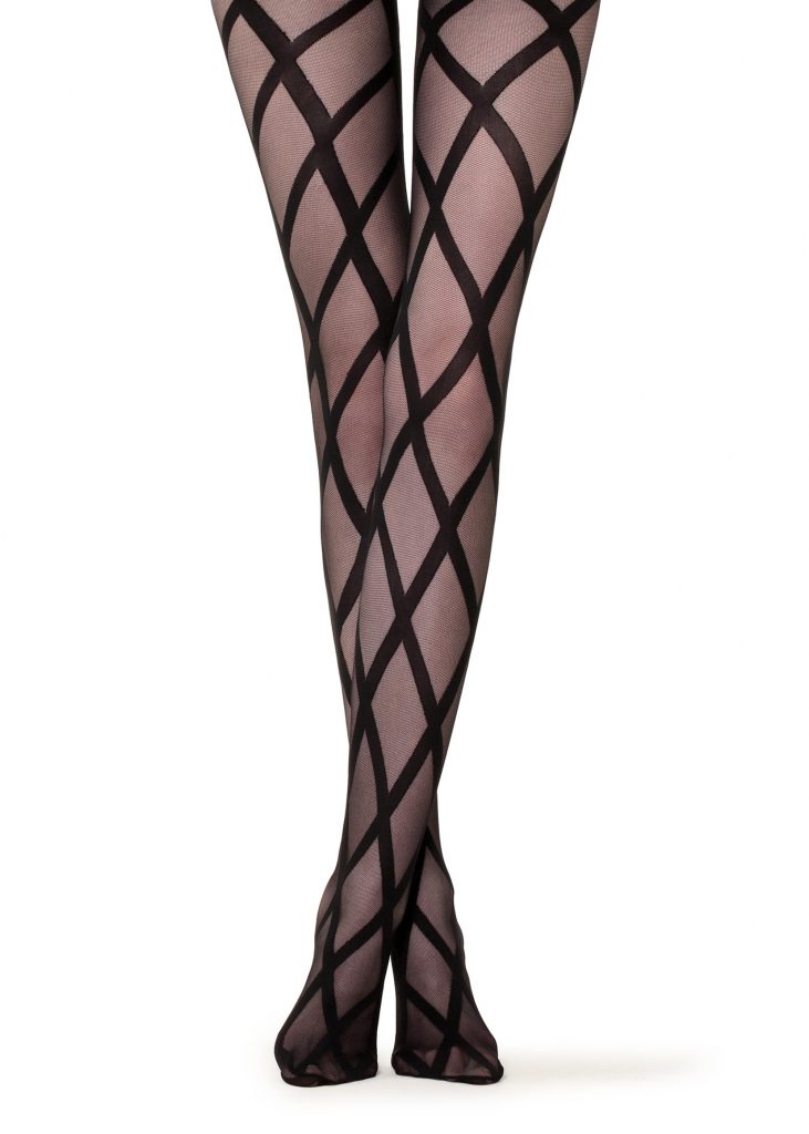 Collant Effetto Calze A Rete Con Riga E Ballerina Rita 01 &bull; Milena Lingerie