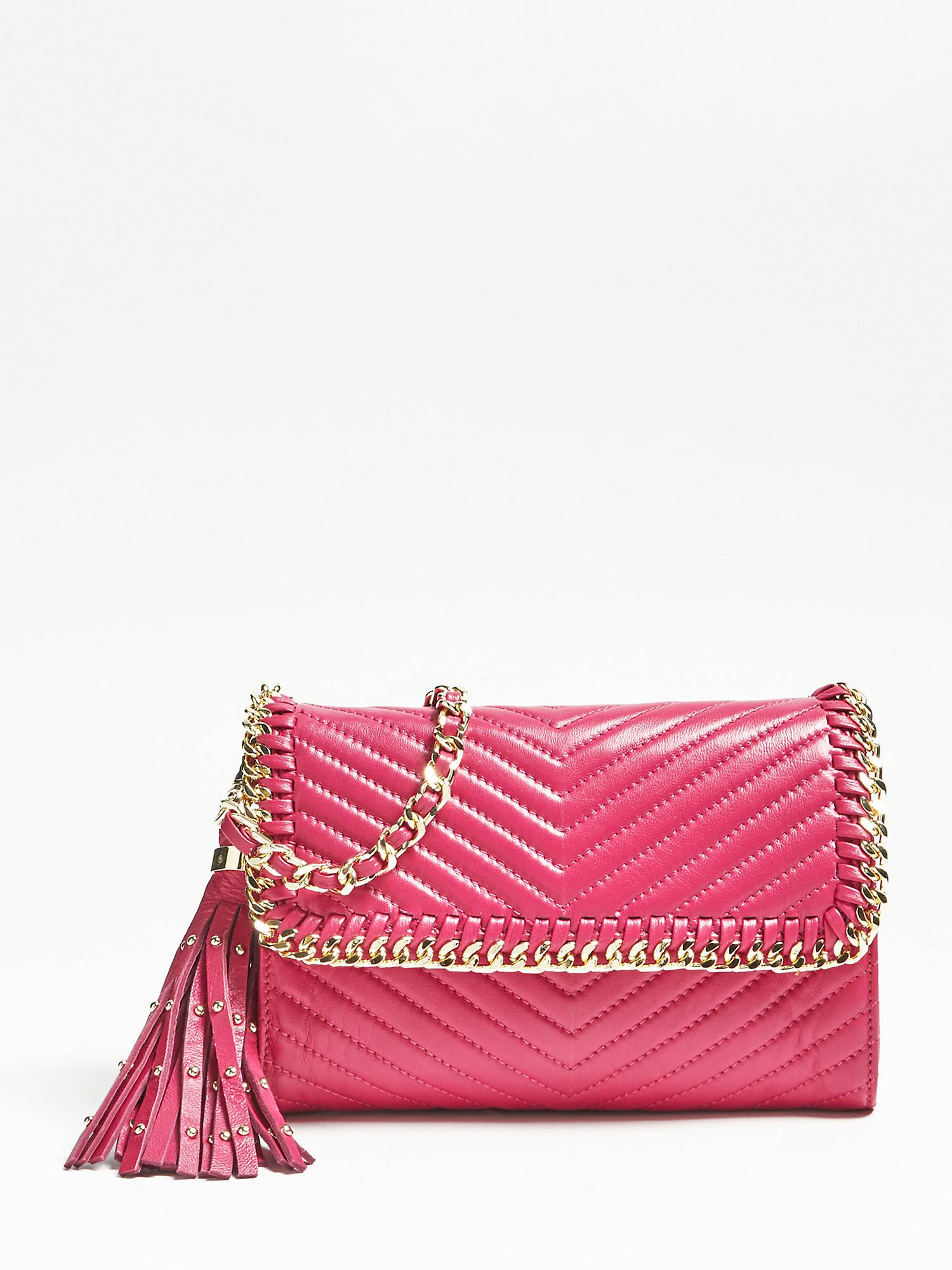 Mini bag in pelle trapuntata Guess estate 2019 prezzo 150 euro