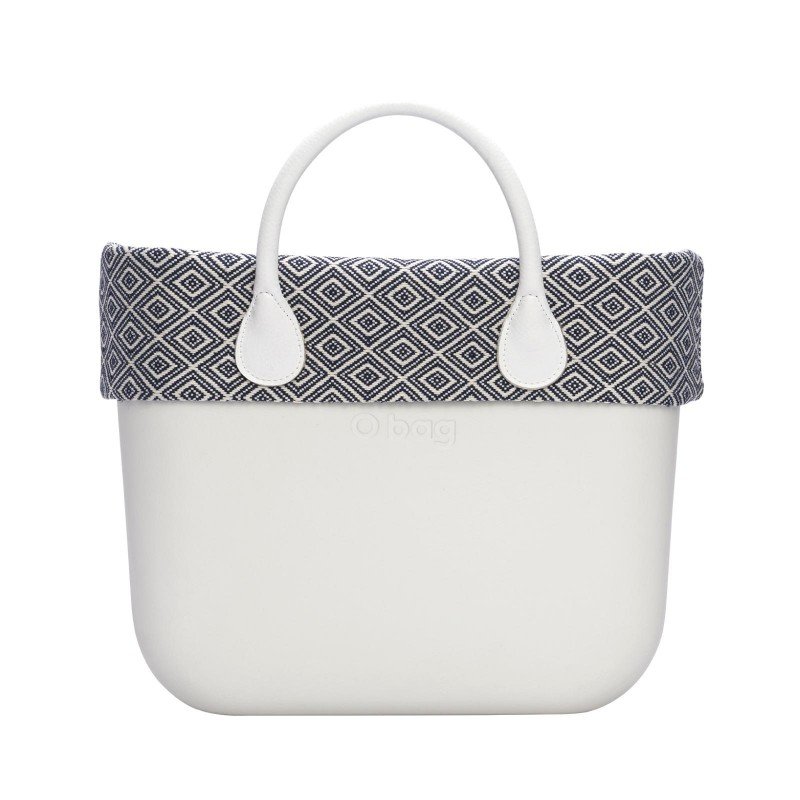 Nuovo bordo borsa O Bag in cotone fantasia jacquard