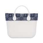 O bag bordo in sangallo floreale blu navy estate 2019