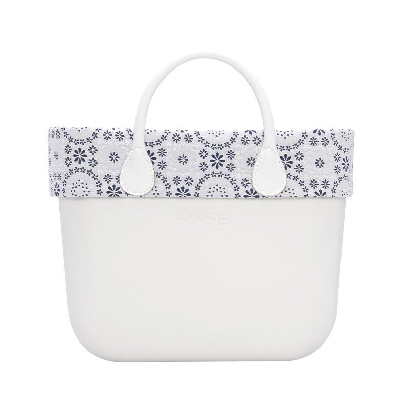 O bag bordo in sangallo floreale estate 2019