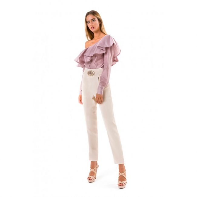 Outfit da cerimonia con pantaloni Cristina Gavioli primavera estate 2019 Outfit da cerimonia con pantaloni Cristina Gavioli primavera estate 2019