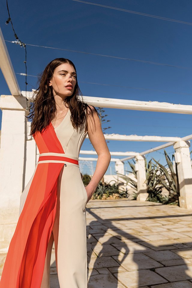 Tuta elegante da cerimonia Rinascimento primavera estate 2019