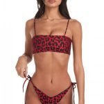 Costume Bikini Lovers fantasia maculata modello F Rouge estate 2019