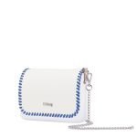 Pattina borsa O Bag Pocket collezione primavera estate 2019 con profilo blu cobalto