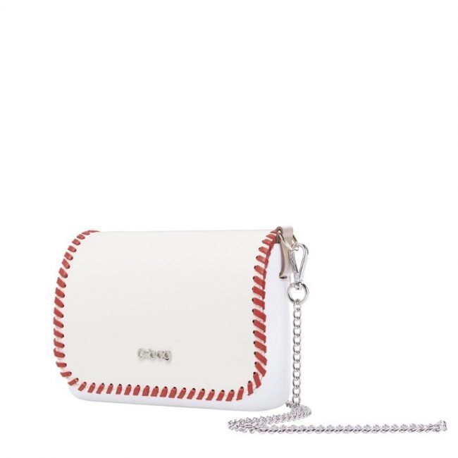 Pattina borsa O Bag Pocket collezione primavera estate 2019 con profilo rosso Pattina borsa O Bag Pocket collezione primavera estate 2019 con profilo rosso